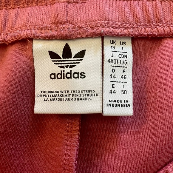 Adidas PINK women’s large Trefoil Track pants. - Picture 5 of 8